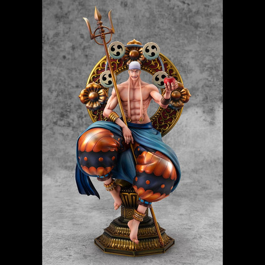 Figura de anime del personaje Dios Enel de One Piece-Megahouse