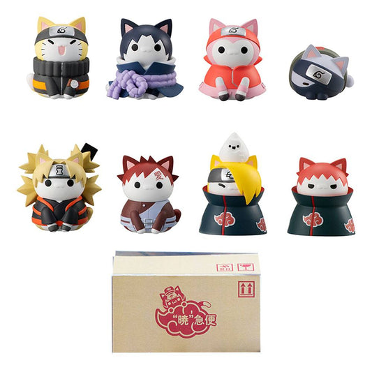 SET 8 FIGURAS MEGAHOUSE NARUTO SHIPPUDEN NYARUTO! BATTLE VS AKATSUKI SURTIDO - Otakuya