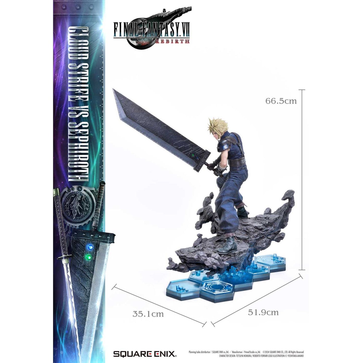 Estatua resina Cloud Strife Deluxe Version Final Fantasy VII Rebirth Masterline 1/4