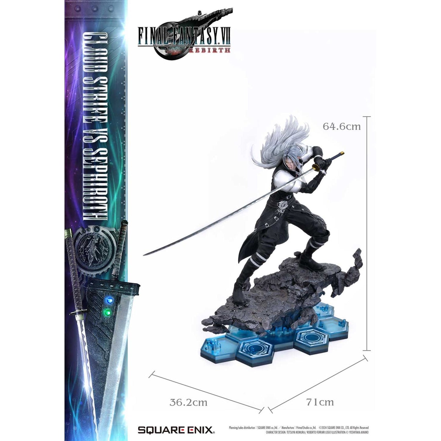 Estatua resina Sephiroth 69cm Final Fantasy VII Rebirth Masterline 1/4