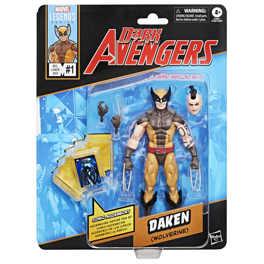 Figura Daken Wolverine Dark Avengers Marvel Legends 15cm