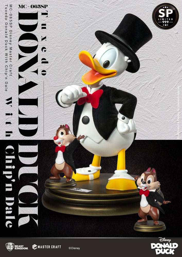 Figura Disney 100th Estatua Master Craft Tuxedo Donald Duck (Chip'n und Dale) 40 cm  