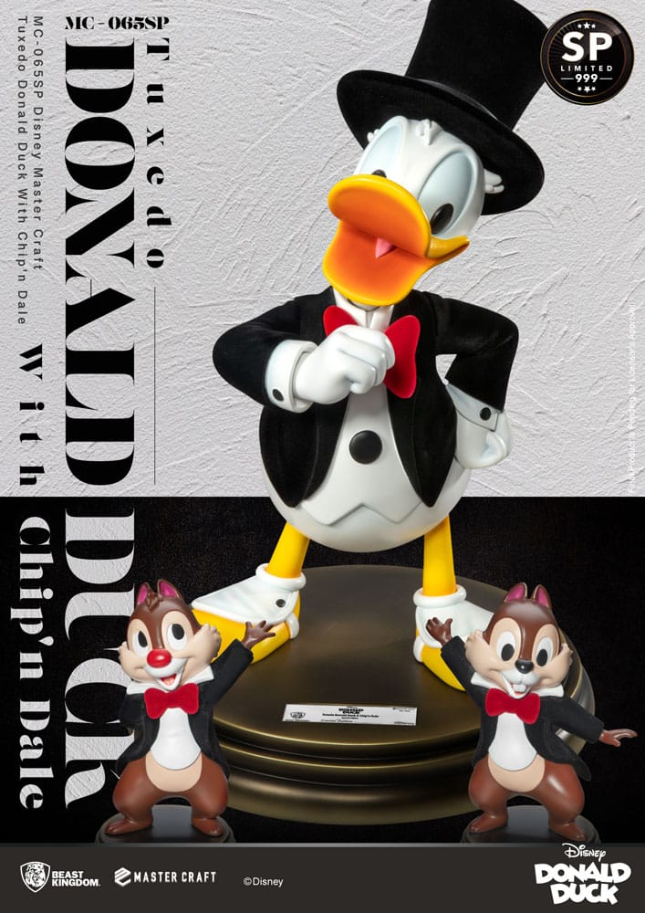 Figura Disney 100th Estatua Master Craft Tuxedo Donald Duck (Chip'n und Dale) 40 cm  