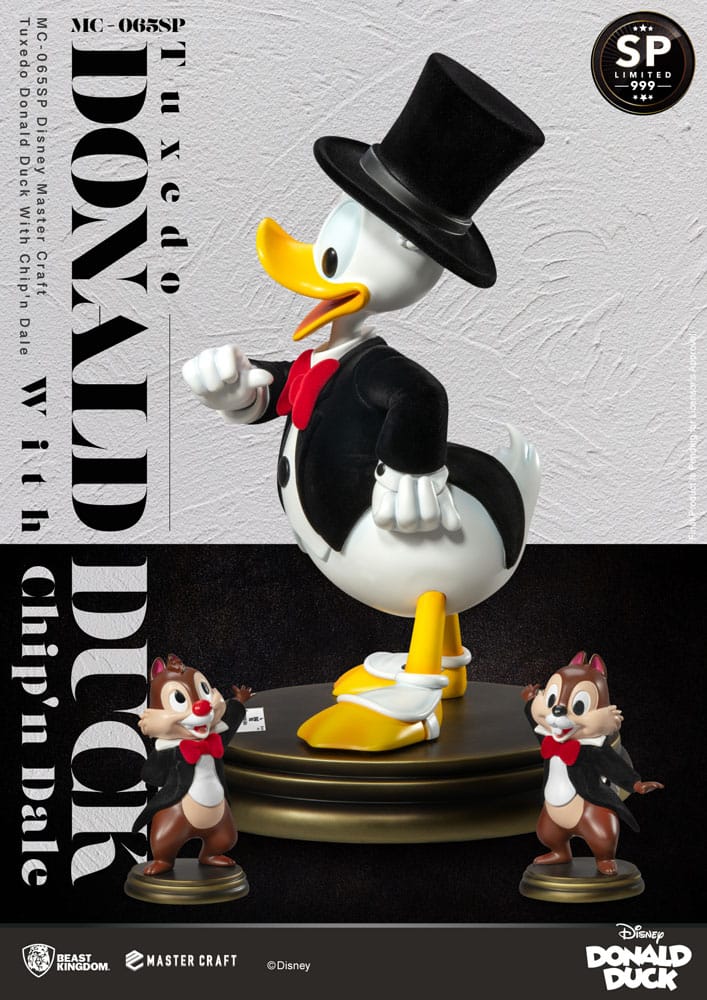 Figura Disney 100th Estatua Master Craft Tuxedo Donald Duck (Chip'n und Dale) 40 cm  