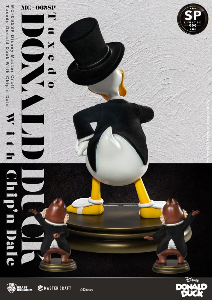 Figura Disney 100th Estatua Master Craft Tuxedo Donald Duck (Chip'n und Dale) 40 cm  