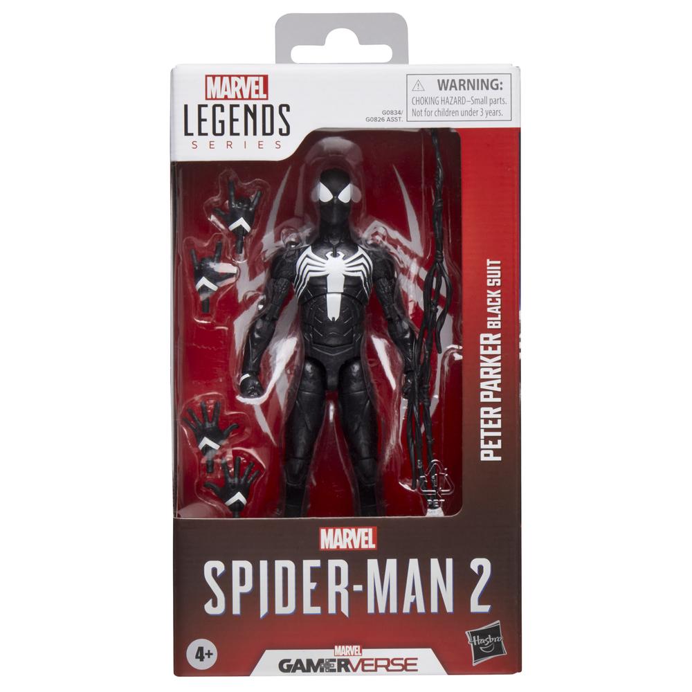 Figura Peter Parker Black Suit Spiderman 2 Marvel Legend Series