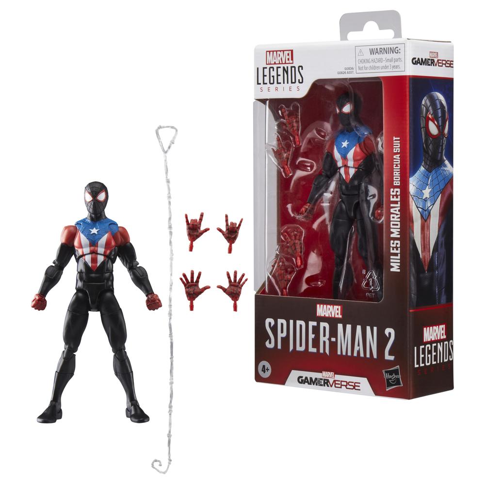 MILES MORALES BORICUA SUIT VERSION FIGURA 15 CM SPIDER-MAN 2 MARVEL LEGENDS SERIES