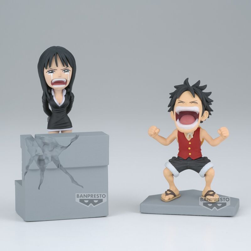 Figura Luffy & Nico Robin World Collectable One Piece 10cm  