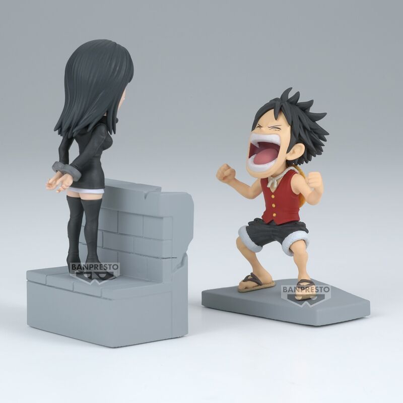 Figura Luffy & Nico Robin World Collectable One Piece 10cm  