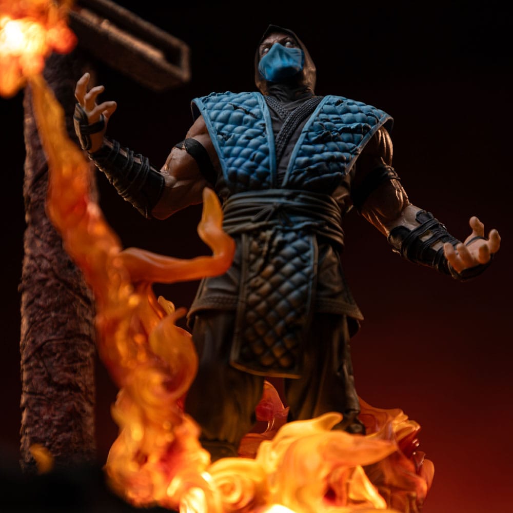 Figura Mortal Kombat Estatua 1/10 Deluxe Art Scale Scorpion Fatality 27 cm  