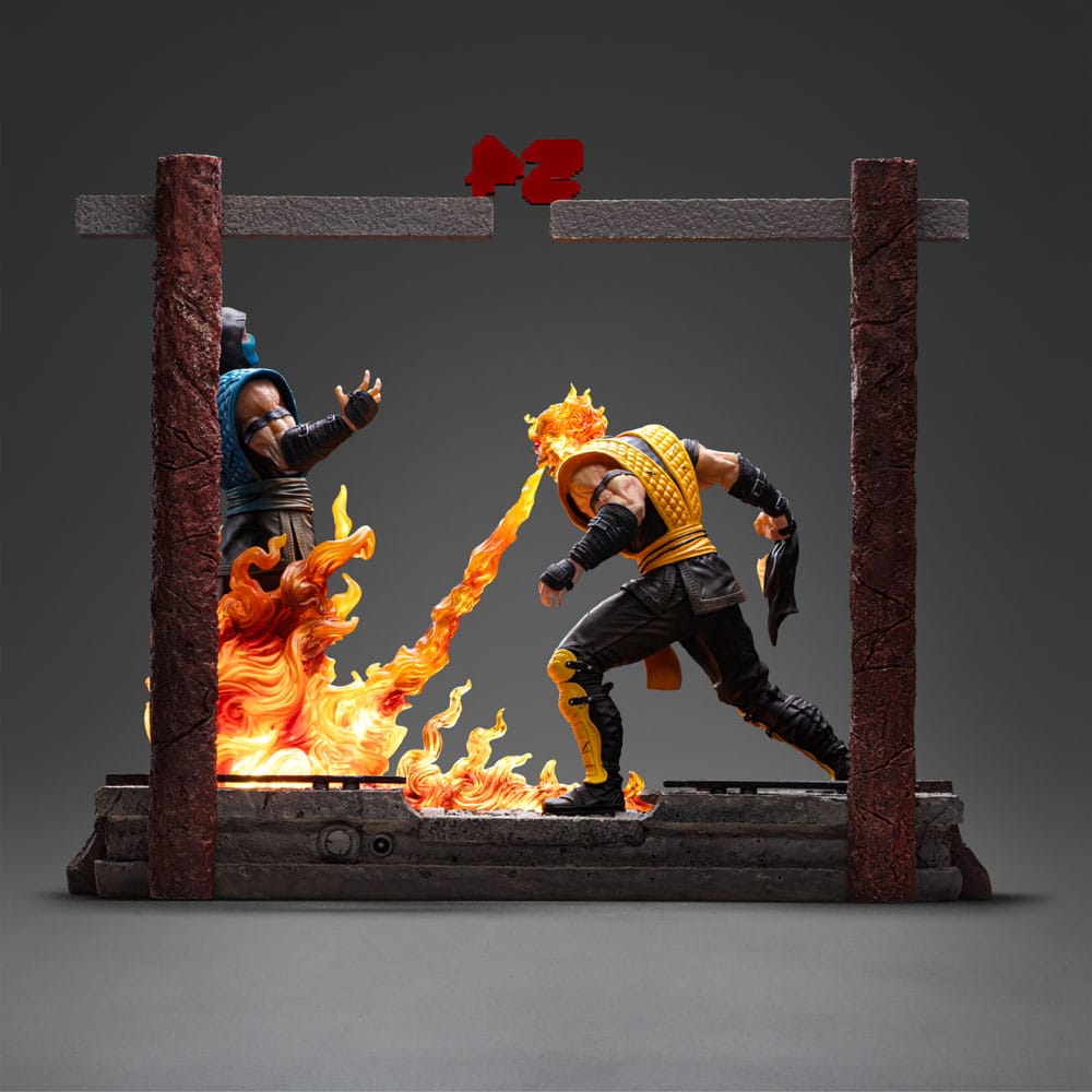 Figura Mortal Kombat Estatua 1/10 Deluxe Art Scale Scorpion Fatality 27 cm  