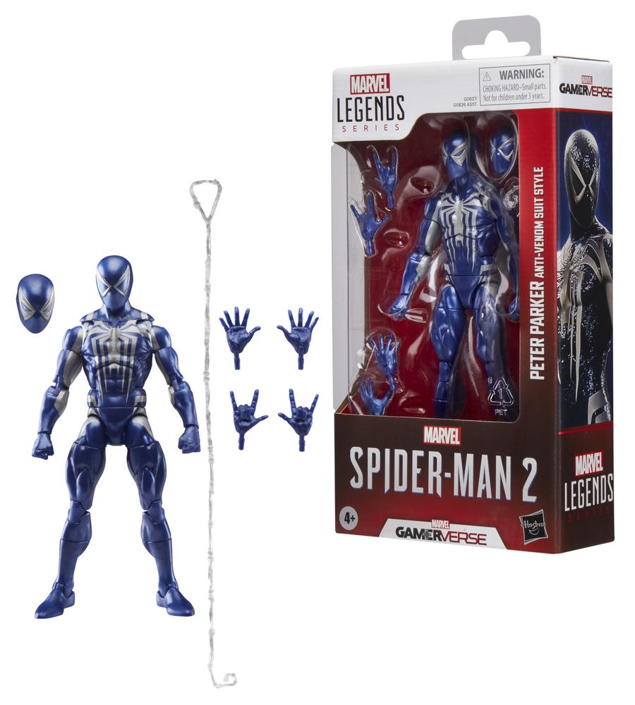 PETER PARKER ANTI-VENOM SUIT STYLE VERSION FIGURA 15 CM SPIDER-MAN 2 MARVEL LEGENDS SERIES