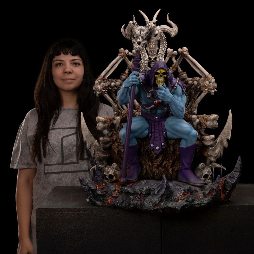 figura de resina iron studios skeletor