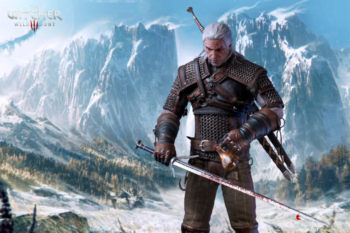 Geralt de Rivia Figura Articulada 30 cm Escala 1/6 The Witcher 3: Wild Hunt  