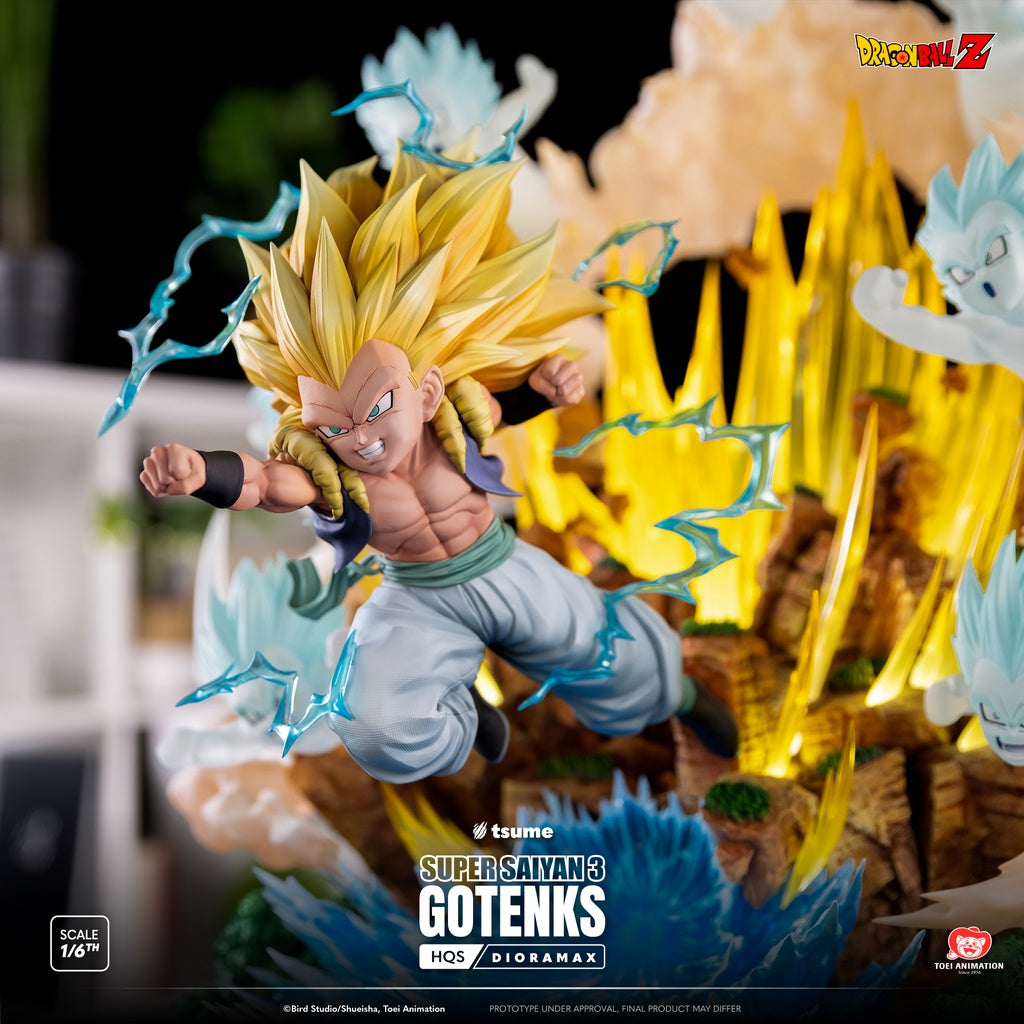 figura de resina gotenks super saiyan 3