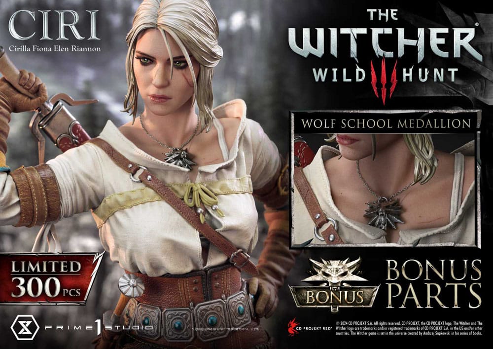 The Witcher 3: Wild Hunt Museum Masterline Estatua 1/3 Wild Hunt Ciri Fiona Elen Riannon Bonus Version 81 cm