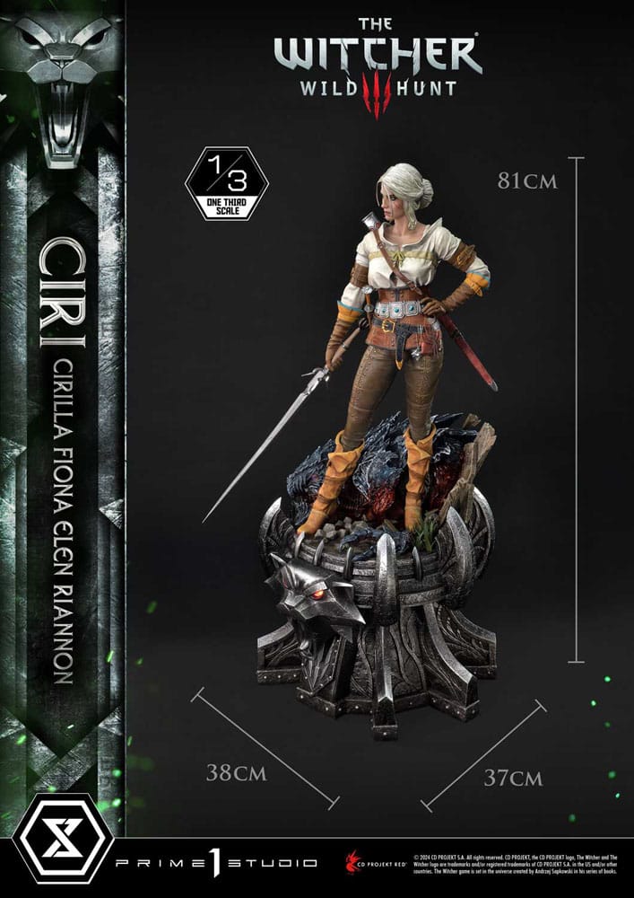 The Witcher 3: Wild Hunt Museum Masterline Estatua 1/3 Wild Hunt Ciri Fiona Elen Riannon 81 cm