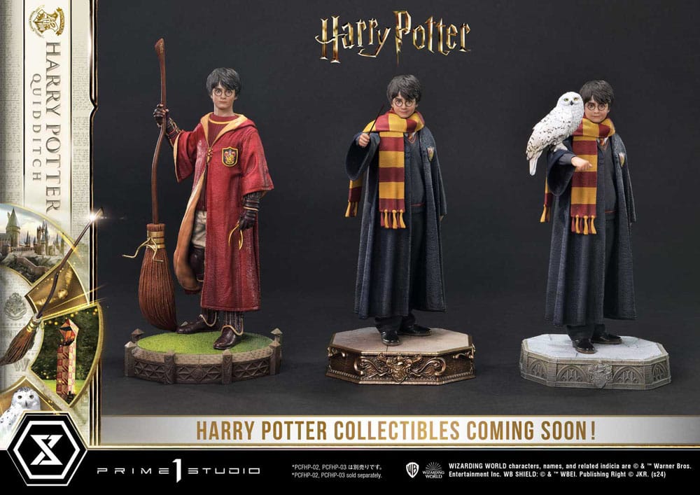 figura harry potter jugando con la escoba