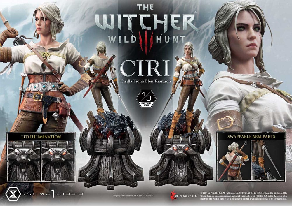 The Witcher 3: Wild Hunt Museum Masterline Estatua 1/3 Wild Hunt Ciri Fiona Elen Riannon 81 cm