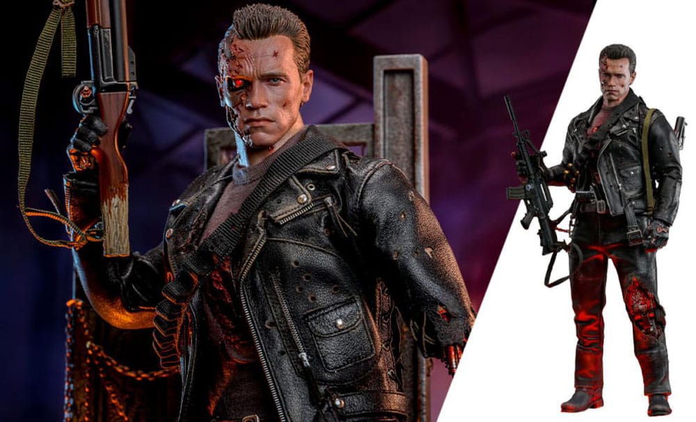 Terminator 2 Figura 1/6 Movie Masterpiece T-800 Battle Damaged Version 2.0 32 cm  