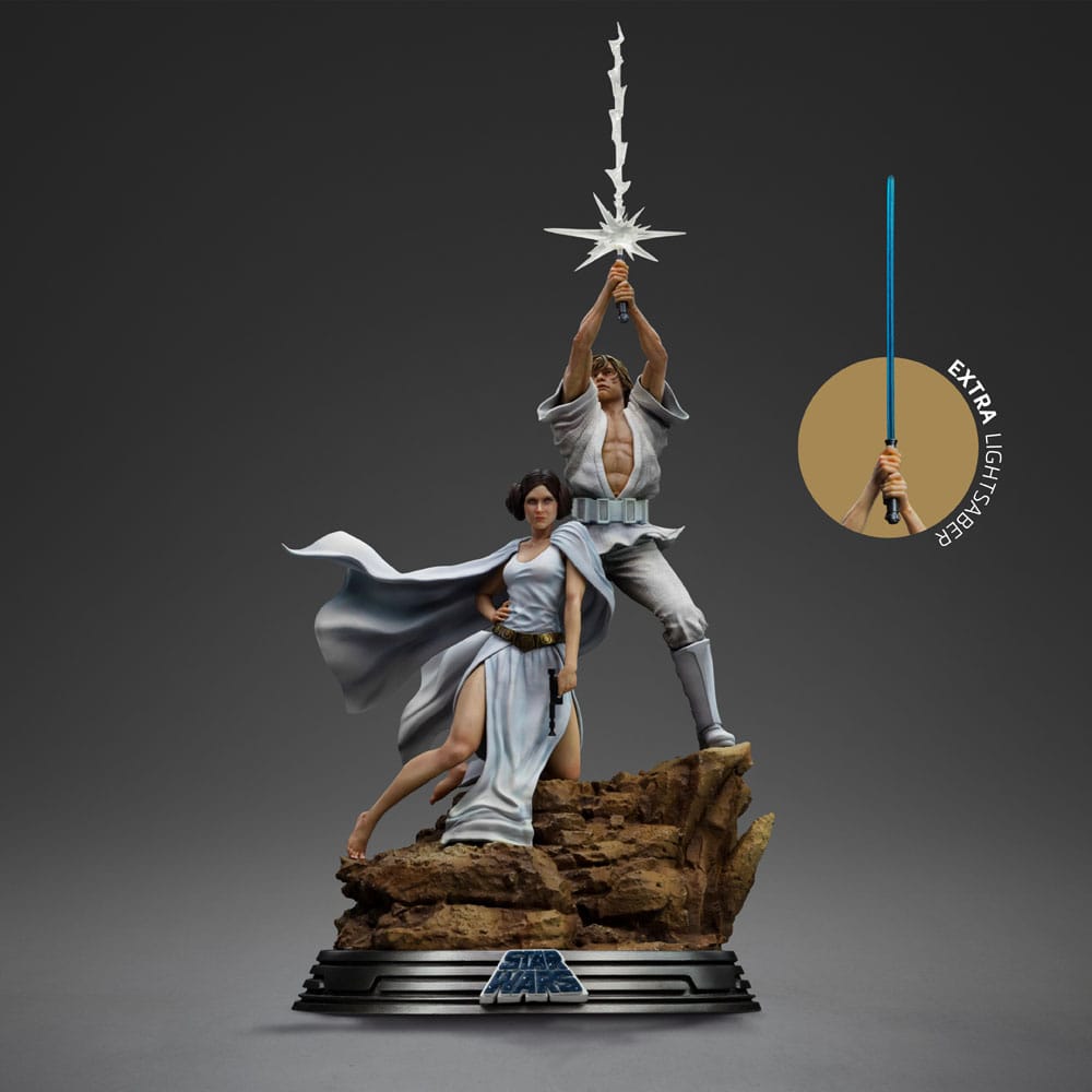 figura luke y leia