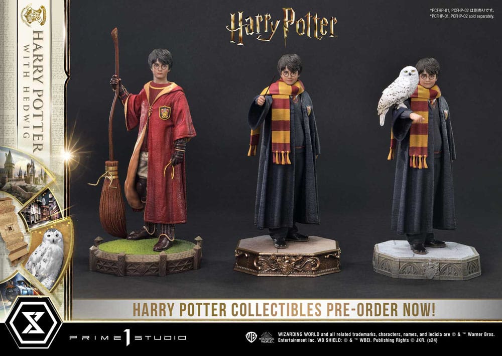 figura harry potter prime1 studio harry potter y hedwig