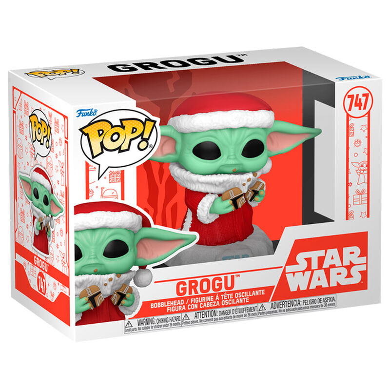 Figura POP Star Wars Grogu with Christmas Cookie