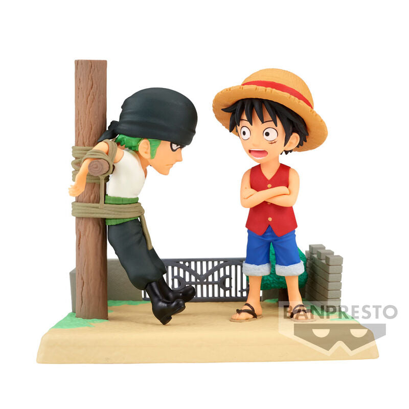 Figura Monkey D Luffy & Roronoa Zoro Log Stories One Piece 7cm - Otakuya