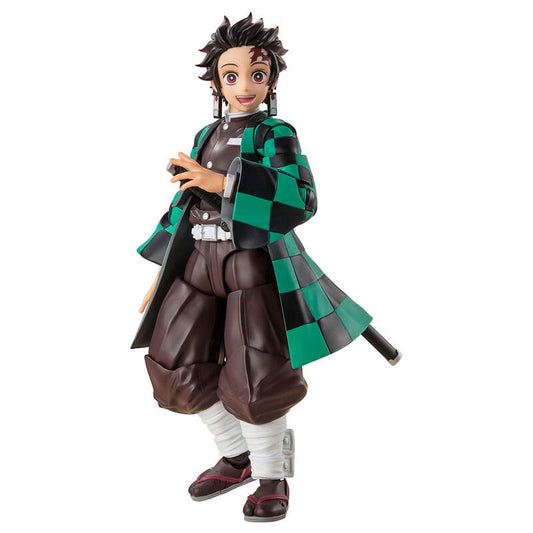 Figura S.H Figuarts Tanjiro Kamado Demon Slayer Kimetsu no Yaiba 14cm - Otakuya