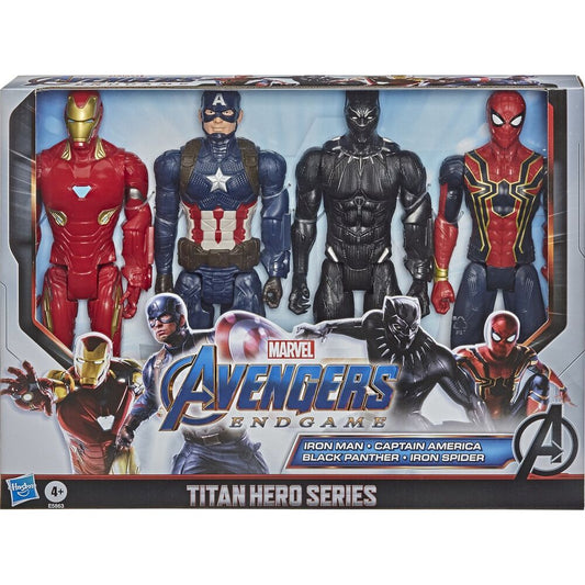 Blister 4 figuras Titan Hero Series Marvel 30cm  