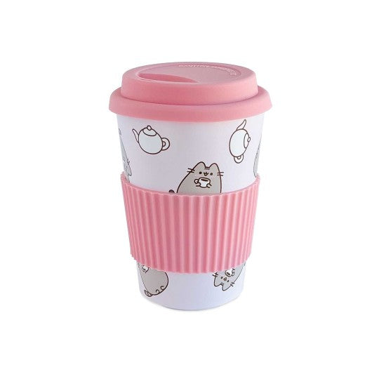 Vaso cerámico con tapa Pusheen Moments