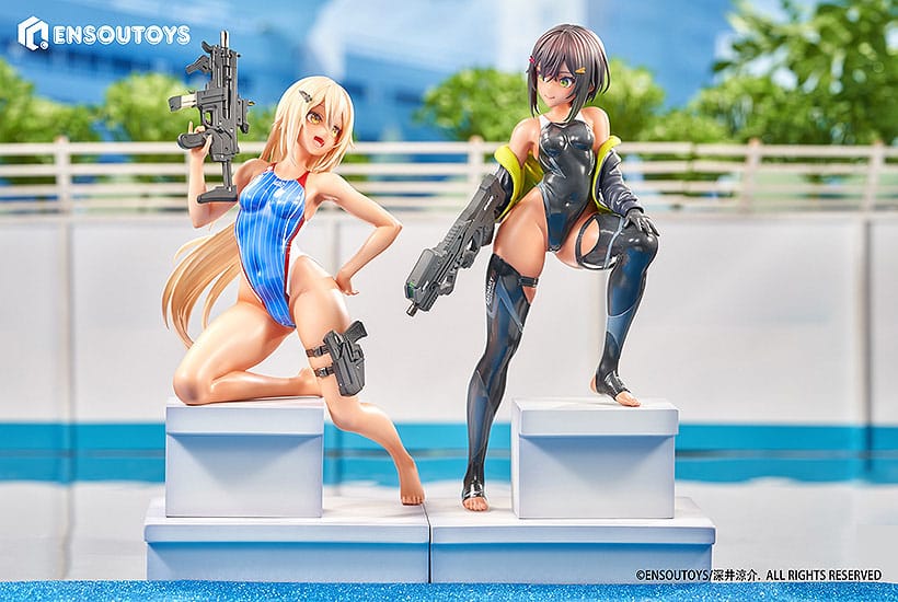 Arms Note Estatuas 1/7 Swim Team Bucho-chan and Kohai-chan 22 cm - Otakuya