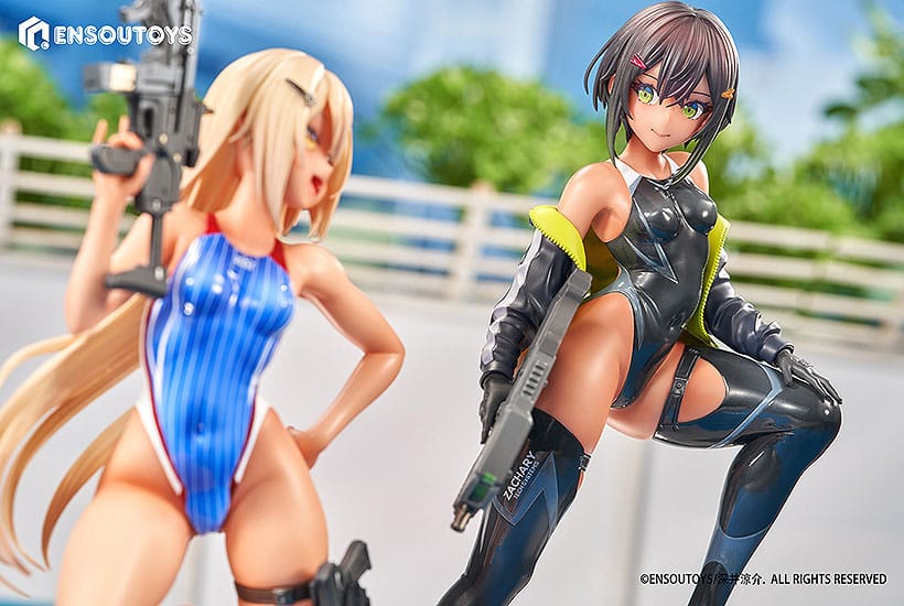 Arms Note Estatuas 1/7 Swim Team Bucho-chan and Kohai-chan 22 cm - Otakuya