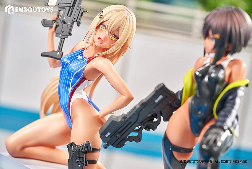 Arms Note Estatuas 1/7 Swim Team Bucho-chan and Kohai-chan 22 cm - Otakuya