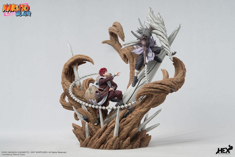 Naruto Shippuden Estatua 1/6 Elite Dynamic Gaara vs Kimimaro 61 cm - Otakuya